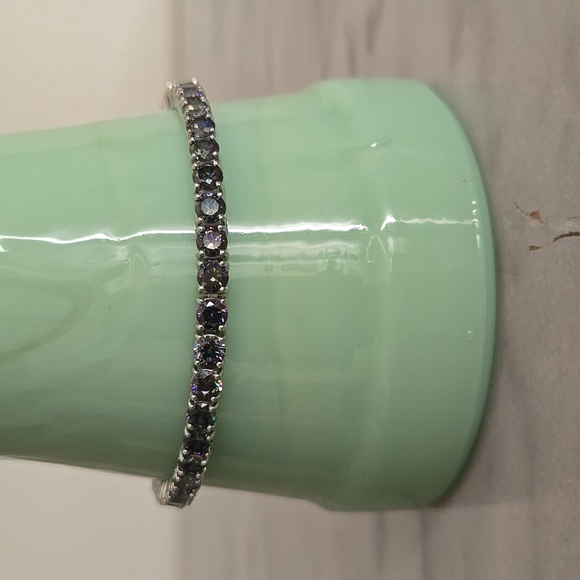 Mystic Topaz SS925 Tennis Bracelet - Picture 4 of 9